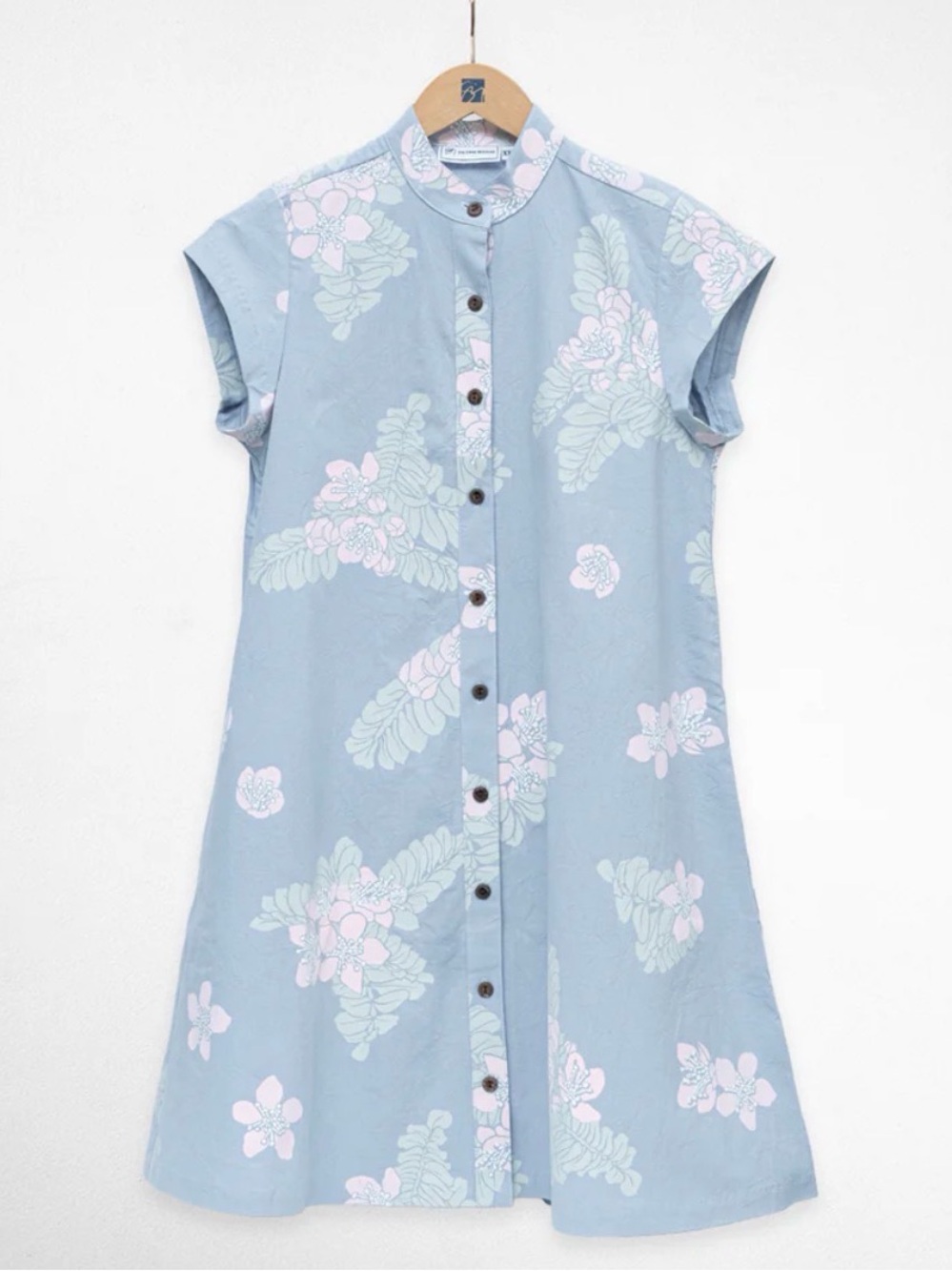 SIG ZANE Mōhalapua Hua Dress Blue Medium NWT